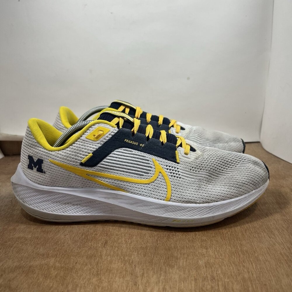 Nike Air Zoom Pegasus 40 Men Size 11.5 Michigan Wolverines Shoes DZ6001-100